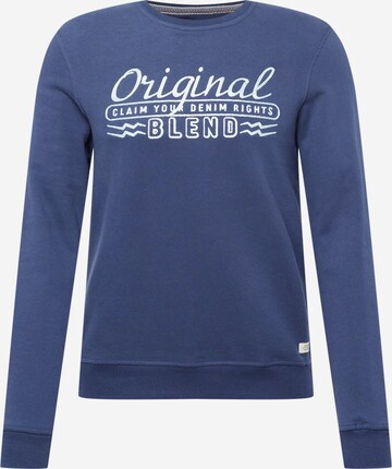 Sweat-shirt BLEND en bleu : devant