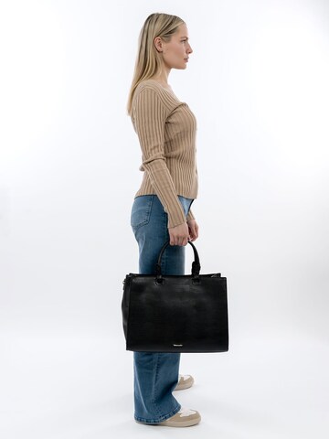 Tamaris Shopper 'Fiorella' in Zwart: voorkant