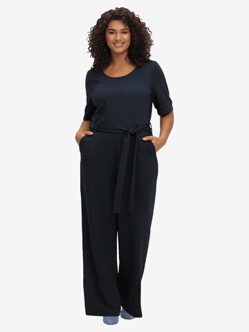 SHEEGO Jumpsuit in Blauw: voorkant