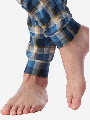 SCHIESSER Long Pajamas ' Casual Essentials ' in Blue