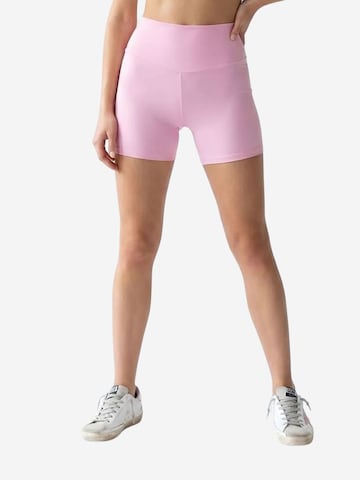Pantalon de sport MixRay en rose : devant