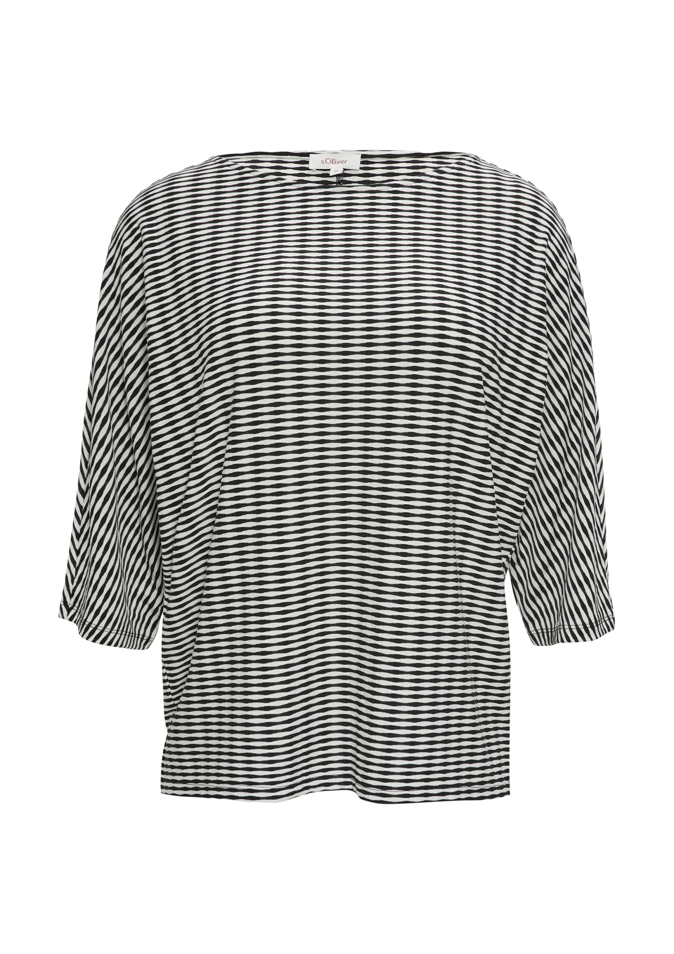 s.Oliver Shirt ' ' in Zwart: voorkant