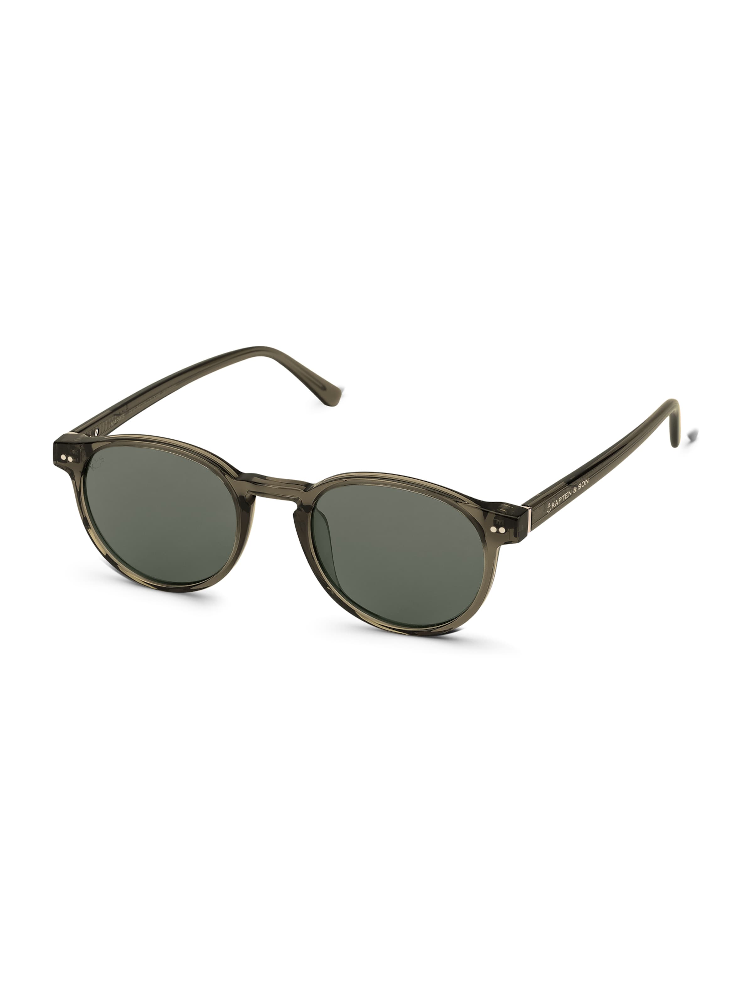 Kapten & Son Солнцезащитные очки 'Marais Transparent Olive Green' в Зеленый: спереди