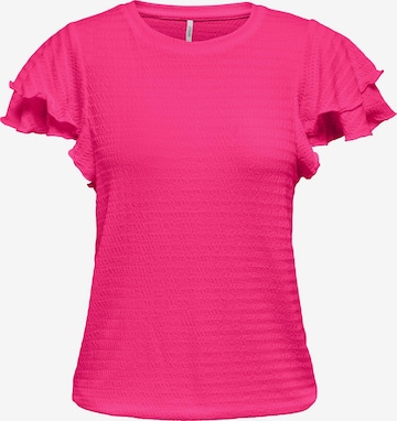 rožinė ONLY Marškinėliai 'KATE': priekis