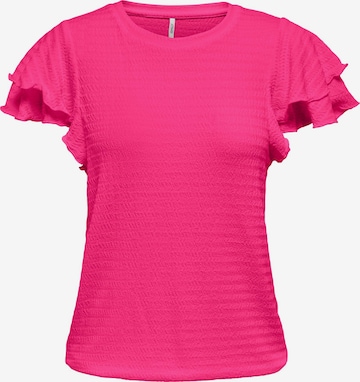 T-shirt 'KATE' ONLY en rose : devant