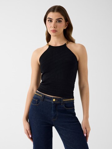 MARCIANO LOS ANGELES Top in Schwarz: Vorderseite