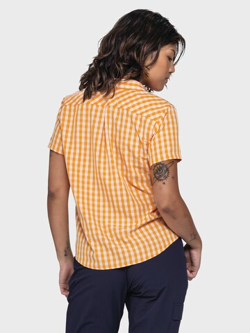 Schöffel Athletic button up shirt ' Hiking CIRC Blouse Style Dalfoss WMS ' in Orange