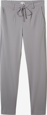 TOM TAILOR Pleat-front trousers in Grey: front