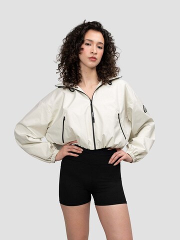 Giacca per outdoor ' Orpheus Cropped ' di JACK1T in bianco: frontale