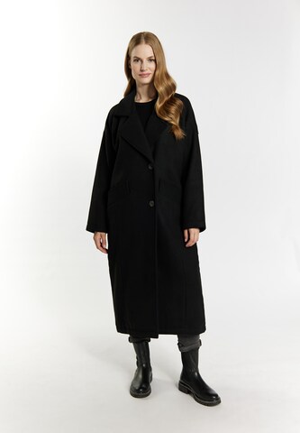 Palton de primăvară-toamnă de la DreiMaster Vintage pe negru