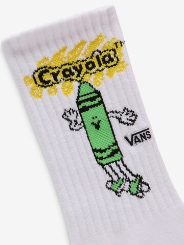 VANS Ponožky 'Crayola' – bílá