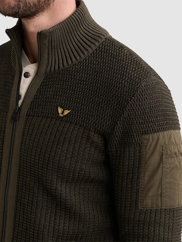 Vestes en maille 'Cardigan with zipper closure and flight pocket' PME Legend en vert