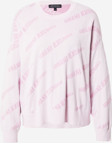 ARMANI EXCHANGE - Pullover em rosa: frente