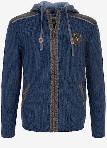 SPIETH & WENSKY Knit Cardigan 'Dakar' in Blue: front