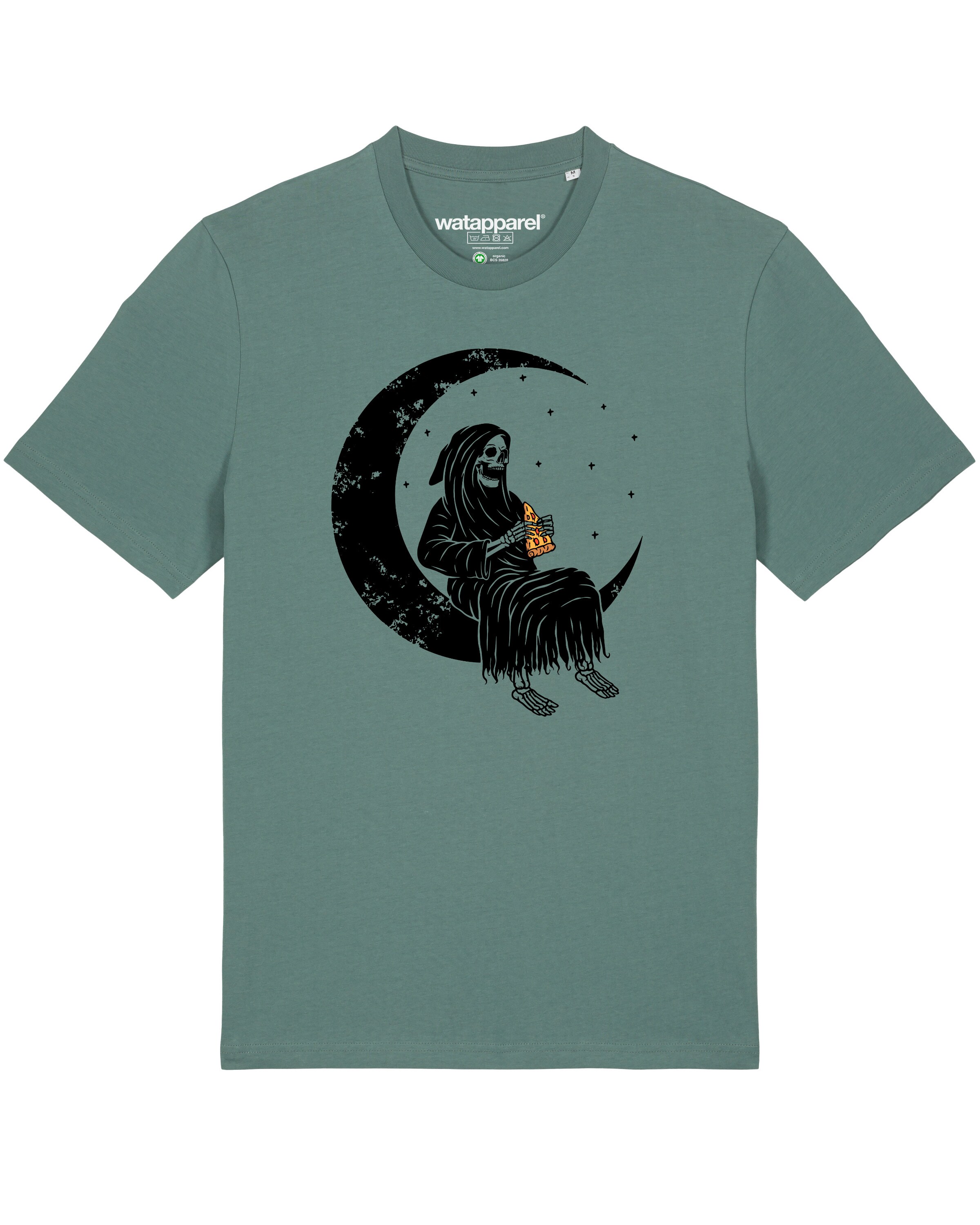 T-Shirt 'Pizza for life' Watapparel en vert : devant