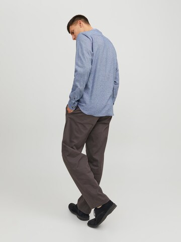 JACK & JONES Regular Fit Hemd 'Band' in Blau