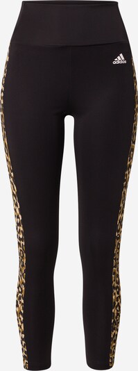 ADIDAS PERFORMANCE Leggings in hellbeige / dunkelbeige / schwarz, Produktansicht