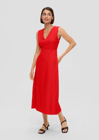 Robe s.Oliver BLACK LABEL en rouge : devant