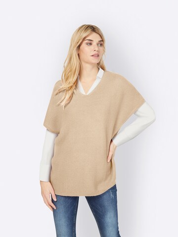 Pull-over heine en beige : devant