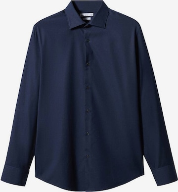 Coupe slim Chemise 'Emeritol' MANGO MAN en bleu : devant