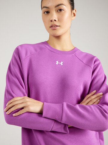 UNDER ARMOUR Sports sweatshirt 'Rival' in Purple