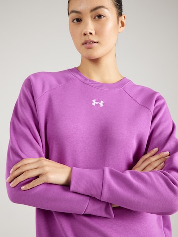 UNDER ARMOUR Sport sweatshirt 'Rival' i lila