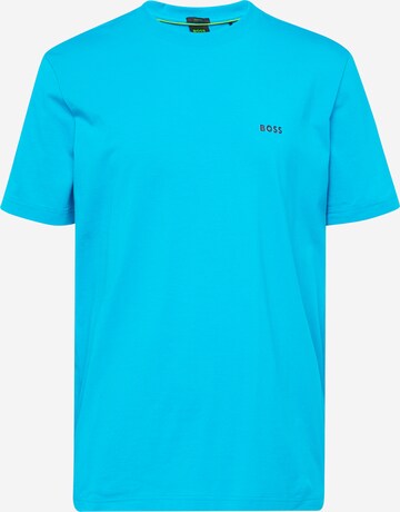 BOSS - Camiseta en azul: frente