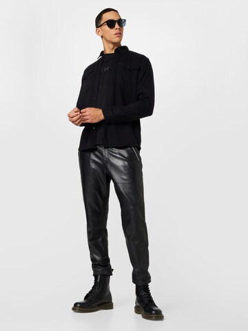 ESPRIT - Ajuste regular Camisa en negro