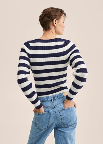 MANGO Trui 'Alexa' in Blauw