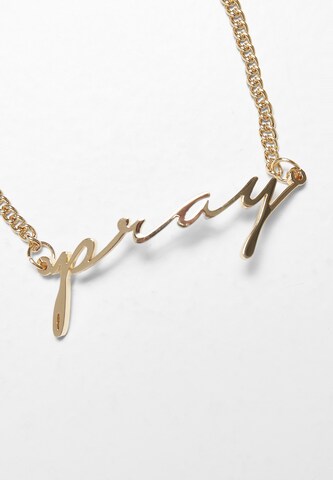Braccialetto 'Pray' di Mister Tee in oro