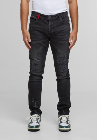 2Y Premium Regular Jeans 'Miguel' in Schwarz: Vorderseite