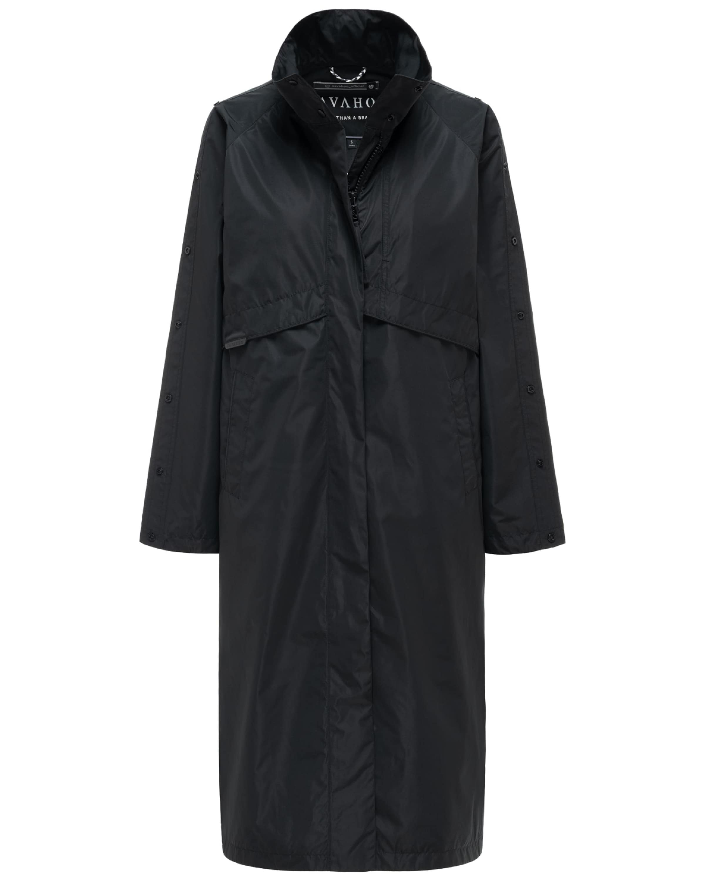 Cappotto di mezza stagione 'Zenblüte 14' di NAVAHOO in nero: frontale