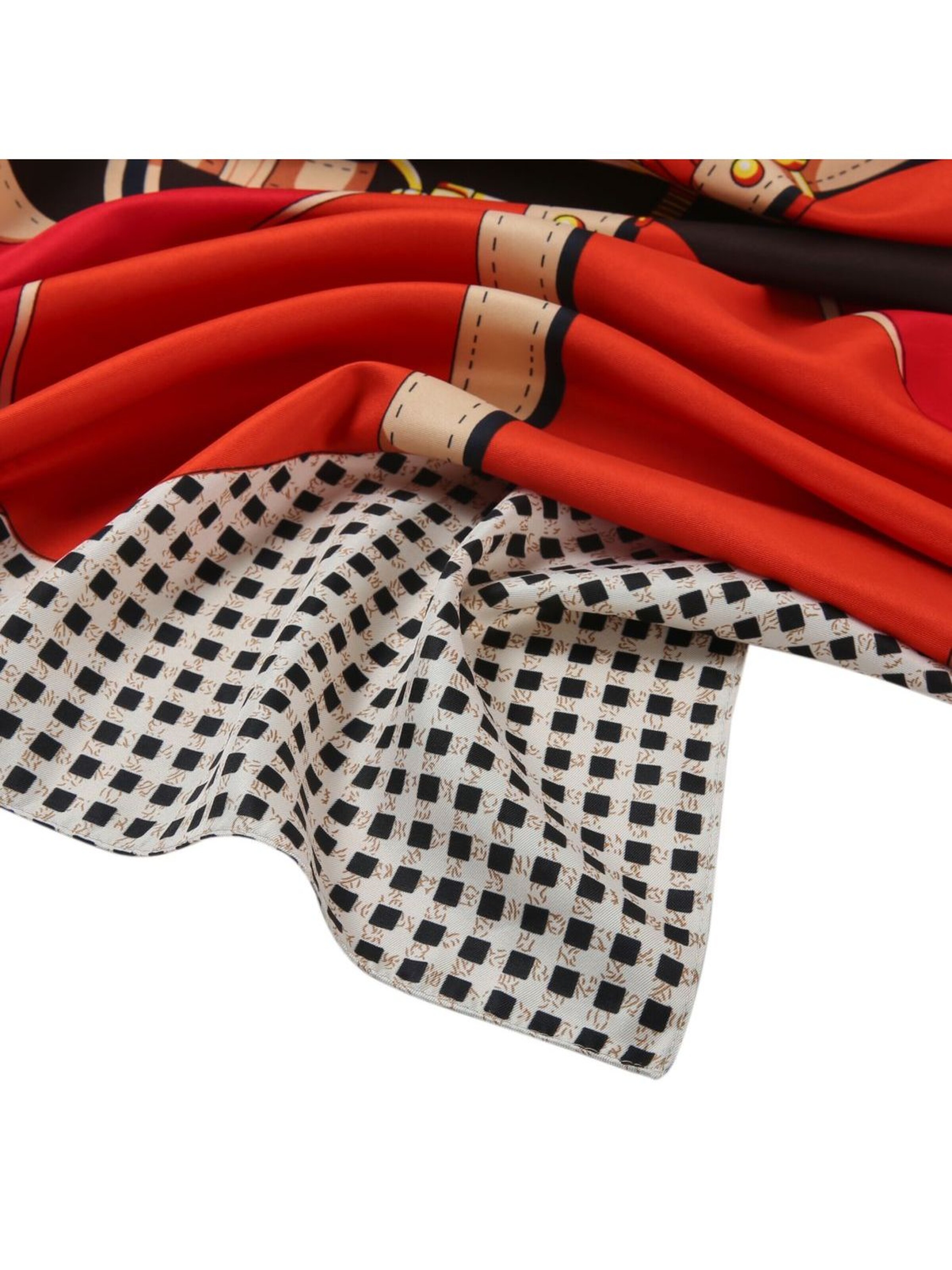 Écharpe alberto cabale en rouge