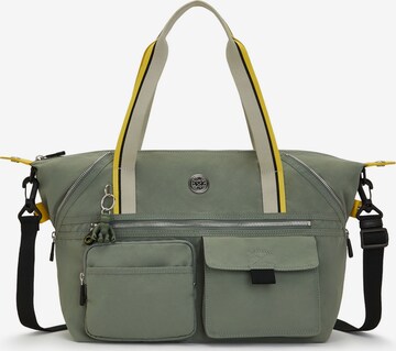 KIPLING "Чанта за пътуване тип ""Weekender""" в зелено: отпред