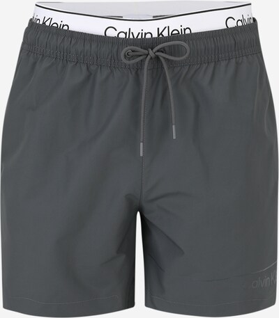 Calvin Klein Swimwear Zwemshorts 'META LEGACY' in de kleur Grafiet / Wit, Productweergave