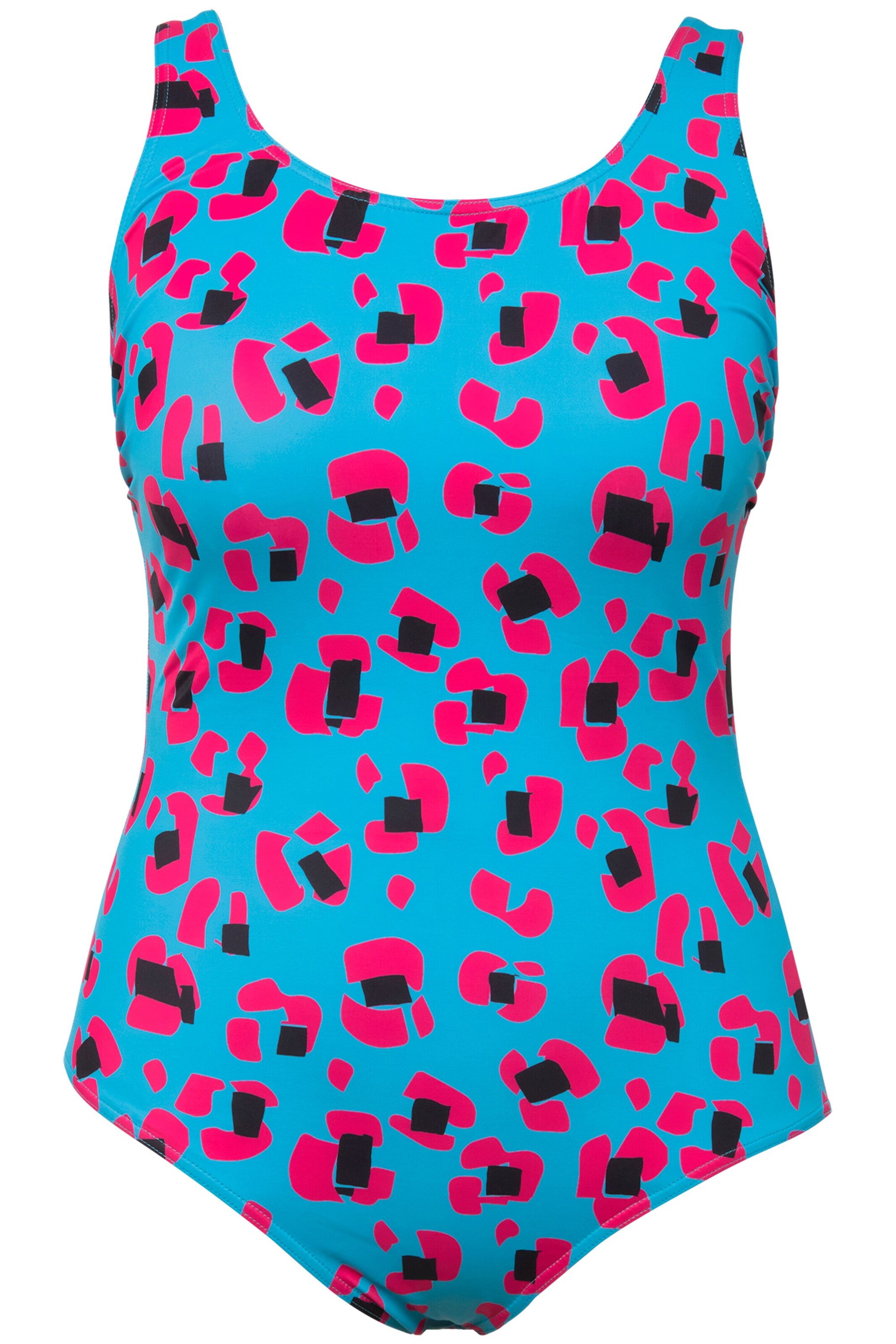 Ulla Popken Badpak in Blauw: voorkant