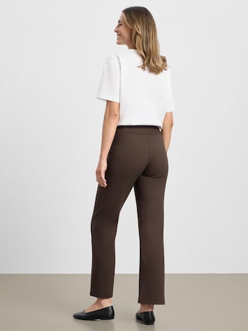 LAURIE Regular Trousers 'Thea' in Brown