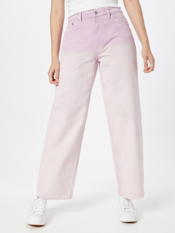 WEEKDAY Wide leg Jeans 'Expand' i lila: framsida