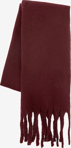 Fular de la Pull&Bear pe roșu: față
