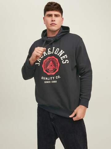 Sweat-shirt Jack & Jones Plus en noir : devant