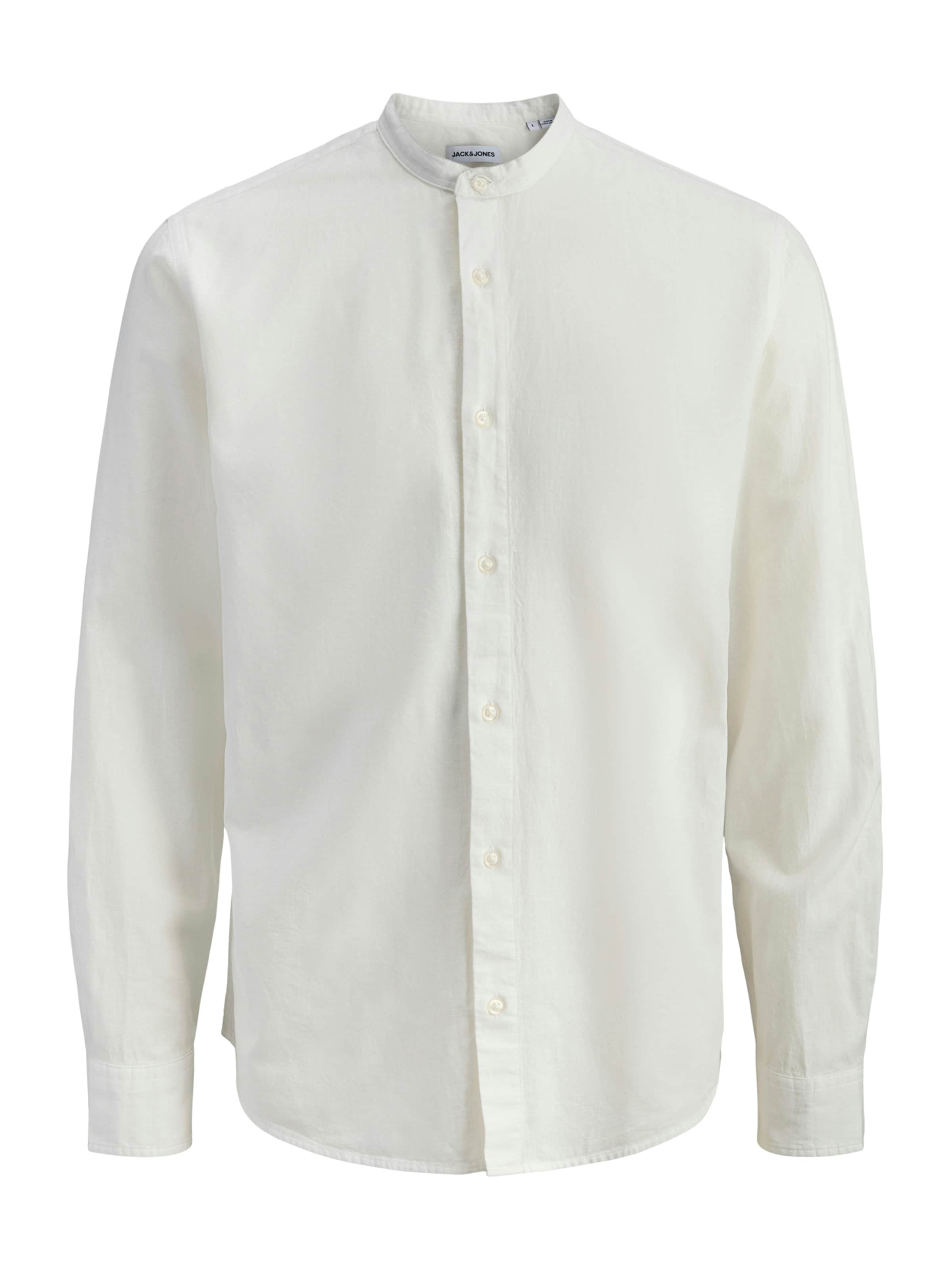 Coupe regular Chemise 'JJEBREEZE' Jack & Jones Plus en blanc : devant