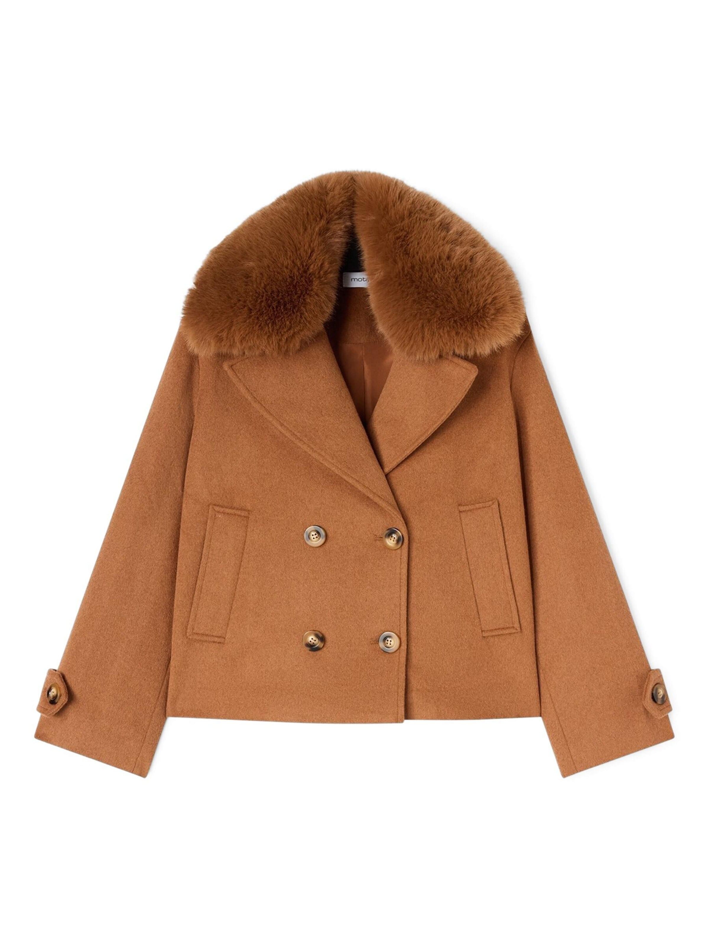 MOTIVI - Abrigo de invierno en marrón: frente