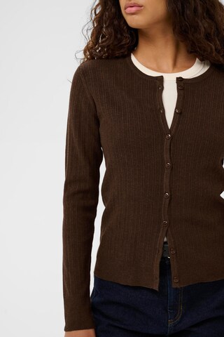 InWear Knit Cardigan 'Yenah' in Brown