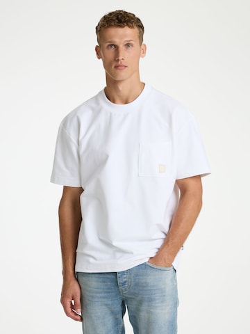 T-Shirt 'Pato' CHASIN' en blanc : devant