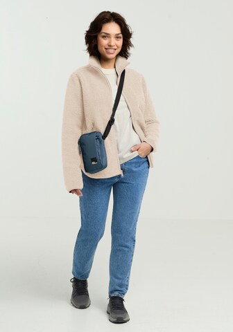 JACK WOLFSKIN Athletic fleece jacket in Beige