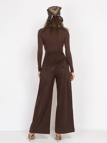 JIORO Blouse body 'ESSENTIALS' in Bruin