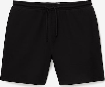 Pull&Bear Loosefit Shorts in Schwarz: predná strana