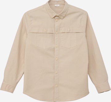 s.Oliver Button Up Shirt in Beige: front