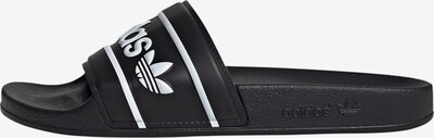 ADIDAS ORIGINALS Strand-/Badeschuh 'Adilette' in schwarz / weiß, Produktansicht