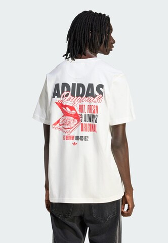 T-Shirt ADIDAS ORIGINALS en blanc : devant